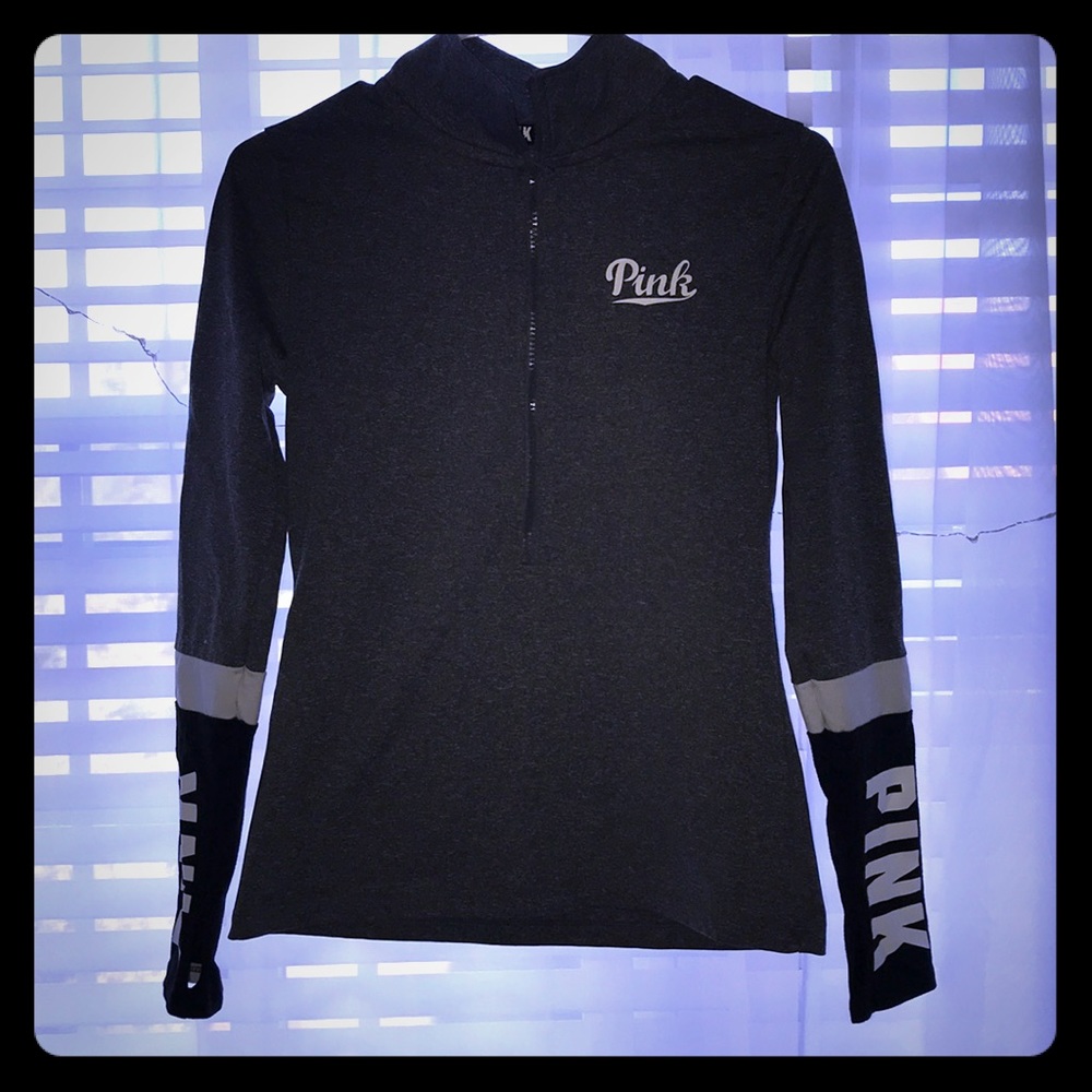 Pink Sports Quarter Zip Jacket